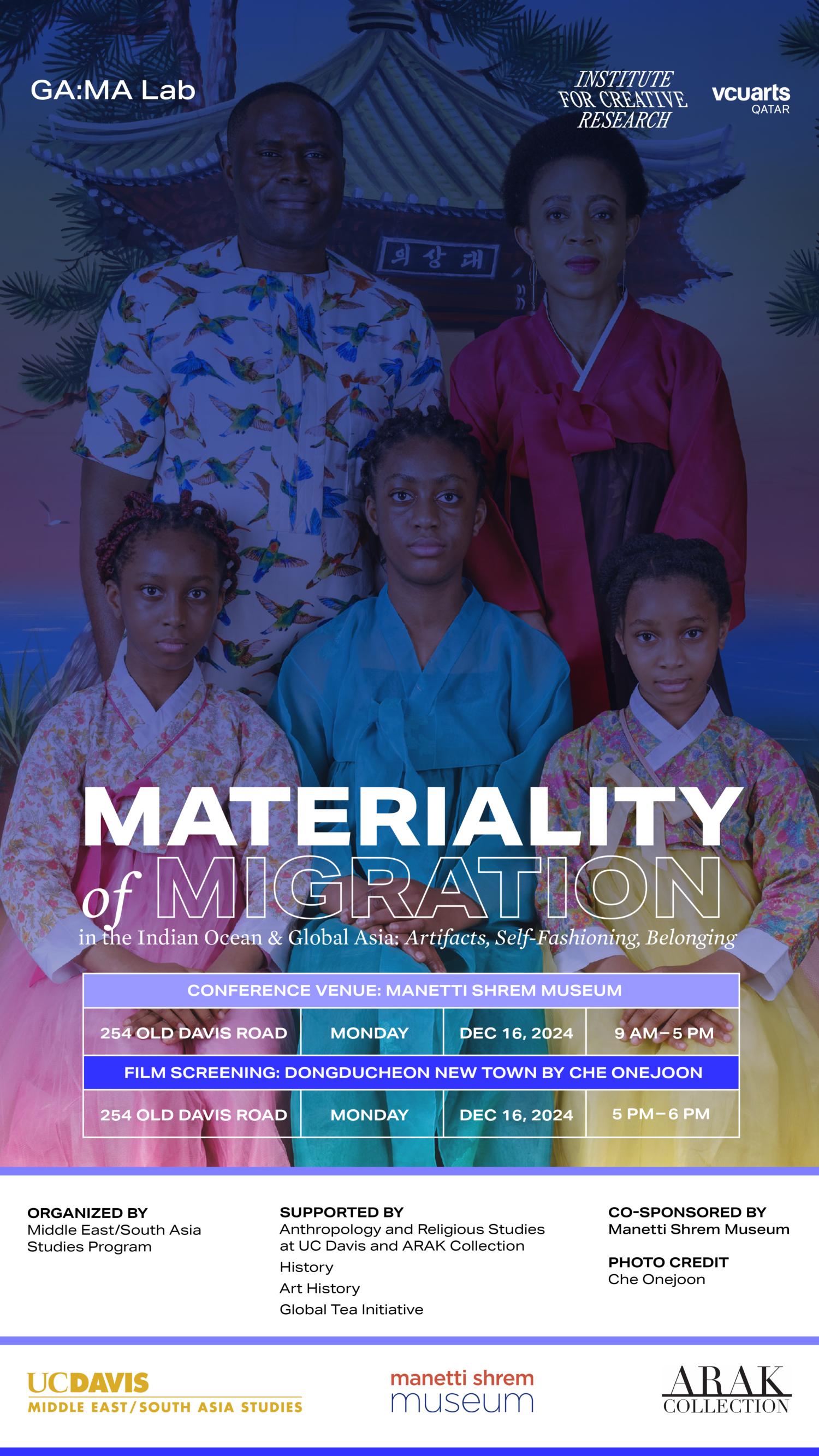 Dec 2024 – Second iteration of ‘Materiality of Migration in the Indian Ocean & Global Asia: Artifacts, Self-Fashioning, Belonging’