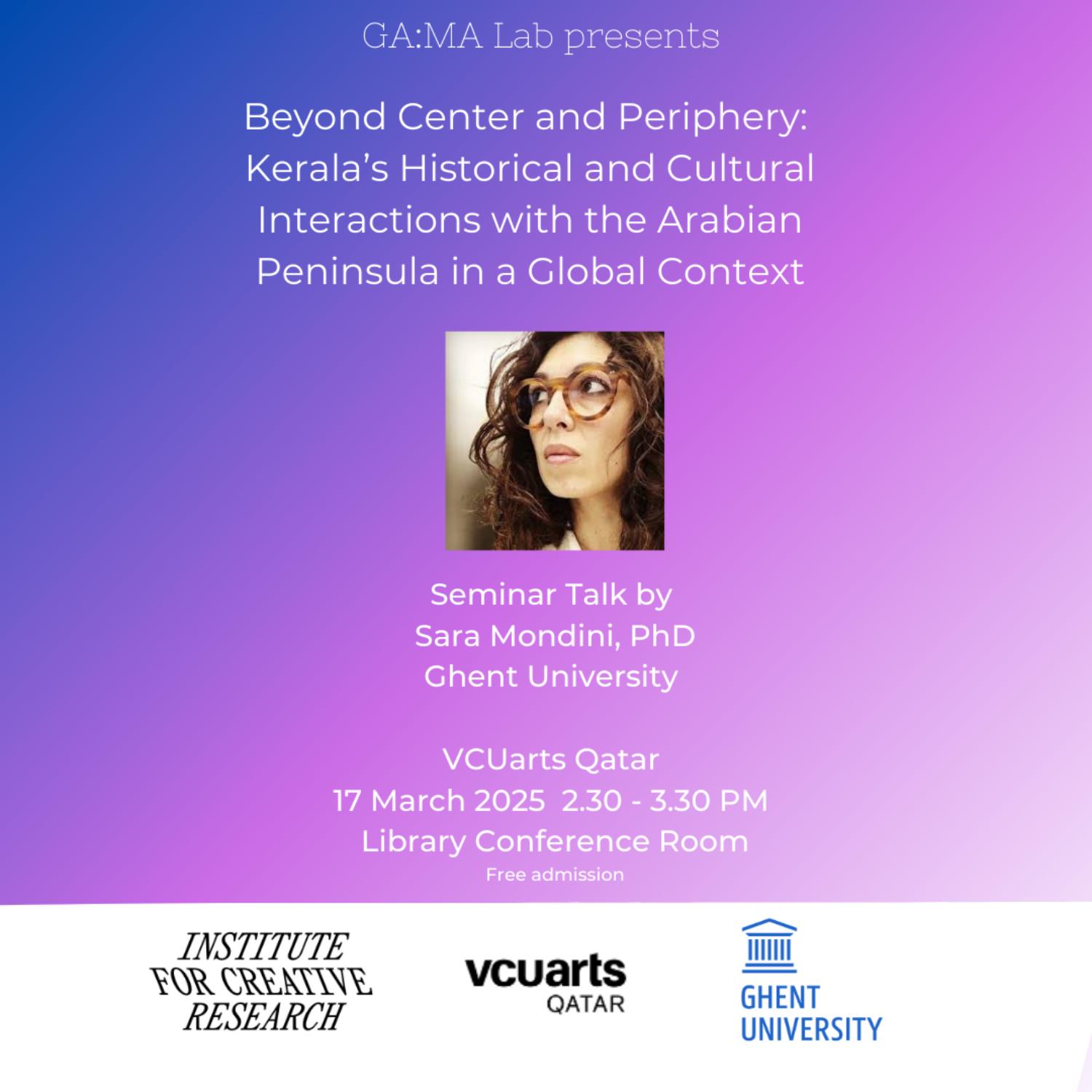 Seminar Talk @VCUarts Qatar, 17 March 2025